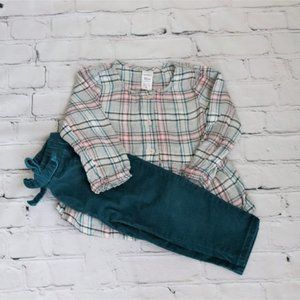 Toddler Girl Corduroy Pant Set